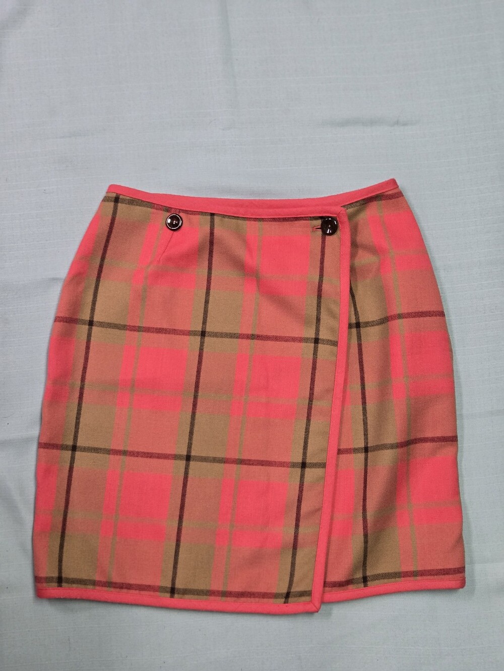 Evan Picone Pink Knee-Length Pencil Skirt Wrap Style